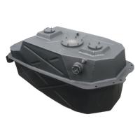 Топливный бак Pajero Sport 1 из алюминия 81 литр без защиты (стагер)